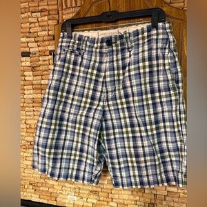 Vintage Y2K American Eagle cotton plaid shorts size 30